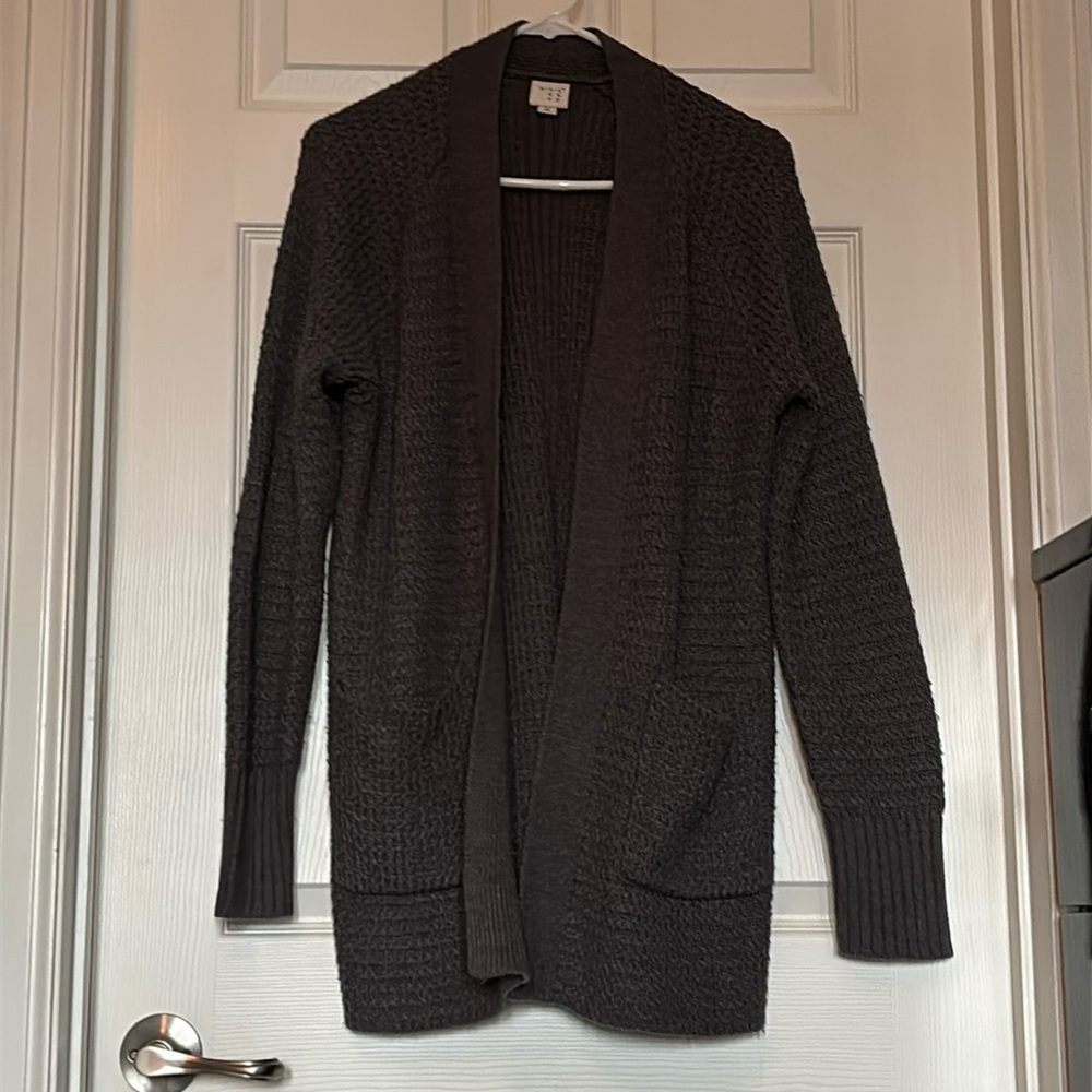 A New Day Oversized Dark Grey Cardigan